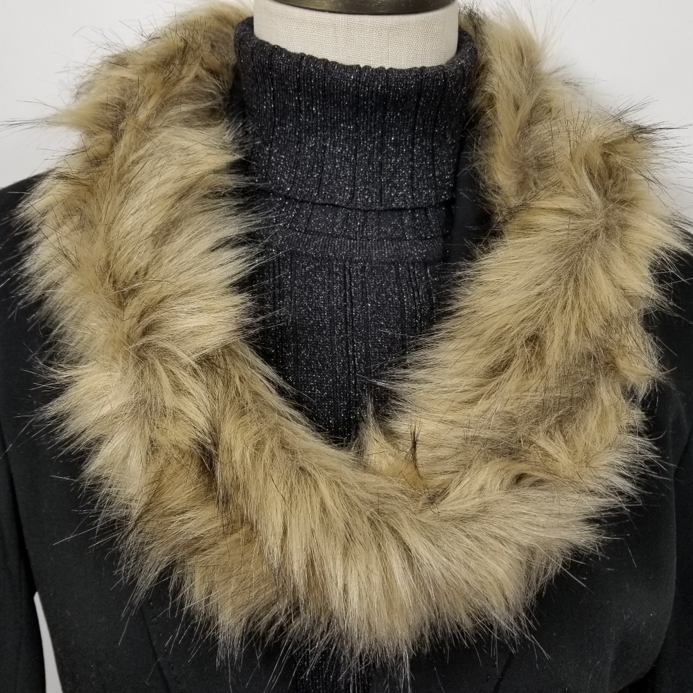 Natural Fox Faux Fur Necklace Infinity Scarf